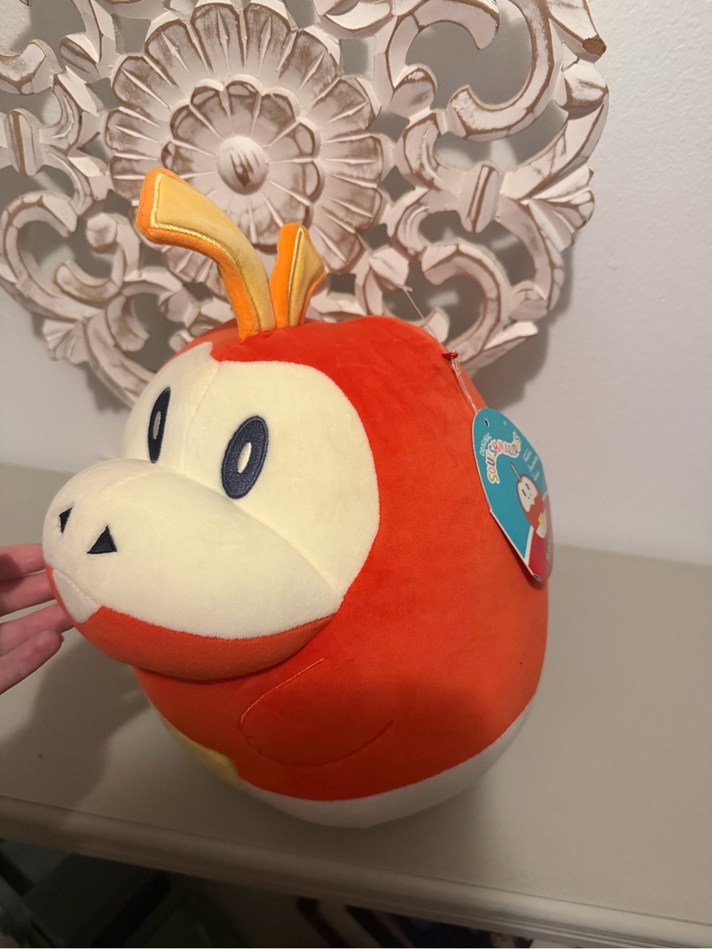 Squishmallows Orange and Cream Plush Bird Toy